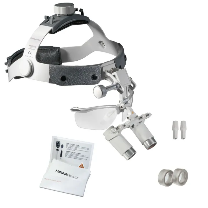 HEINE HRP 6x Binokularlupen Set B auf Kopfband mit S-GUARD, 340 mm