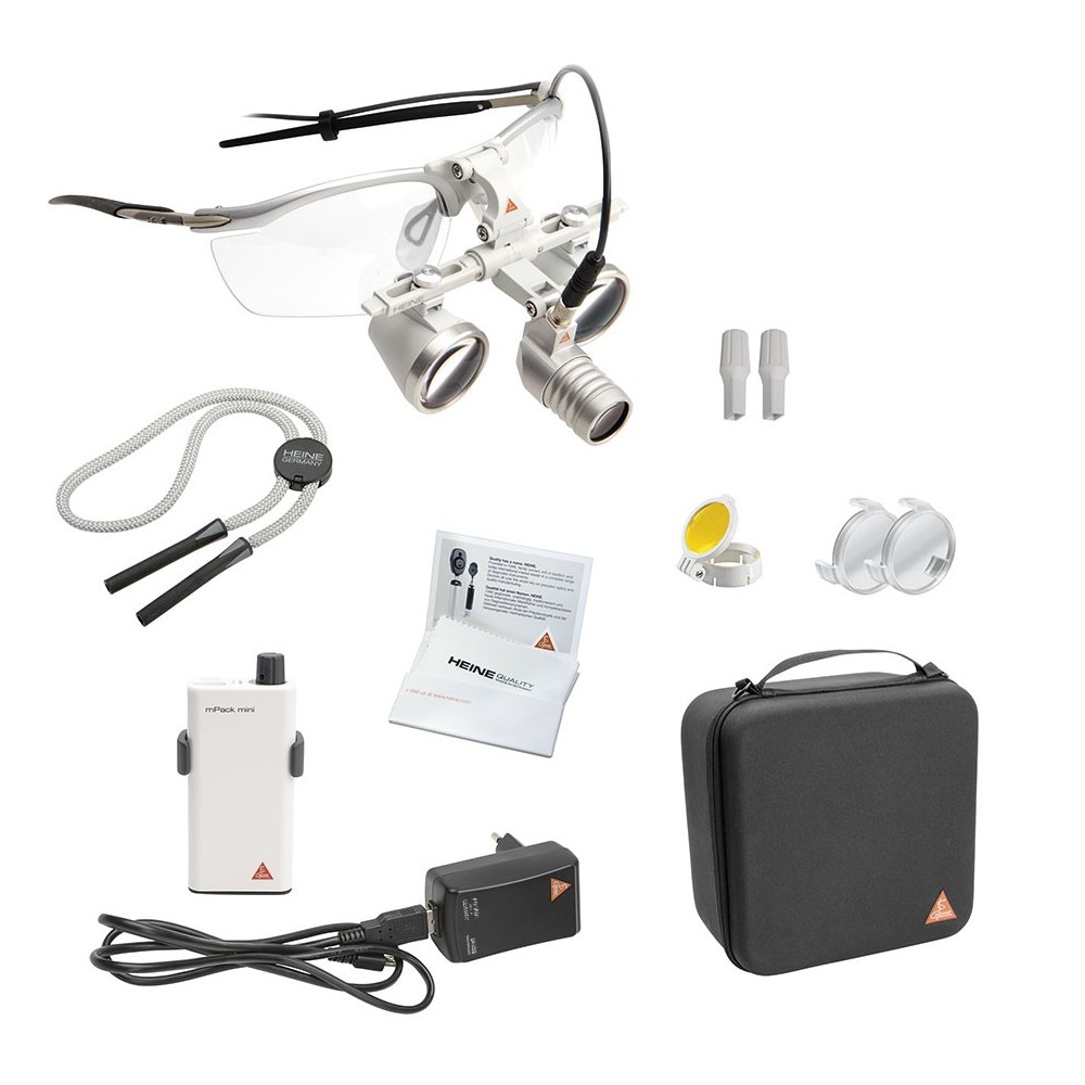 HEINE LoupeLight2 Set mit HR 2,5x Binokularlupen 340