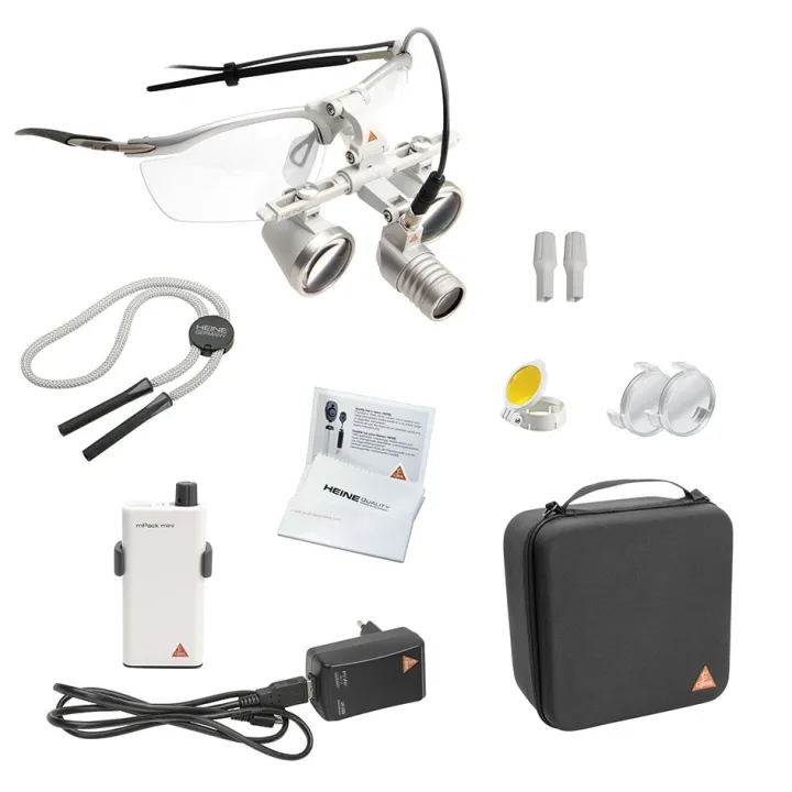 HEINE LoupeLight2 Set mit HR 2,5x Binokularlupen 420