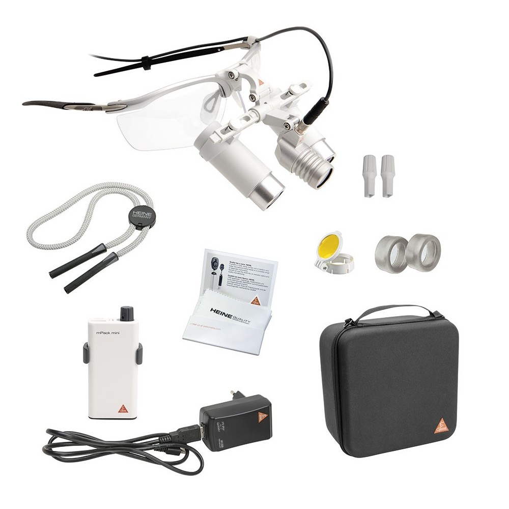 HEINE LoupeLight2 Set mit HRP 3,5x Binokularlupen 420