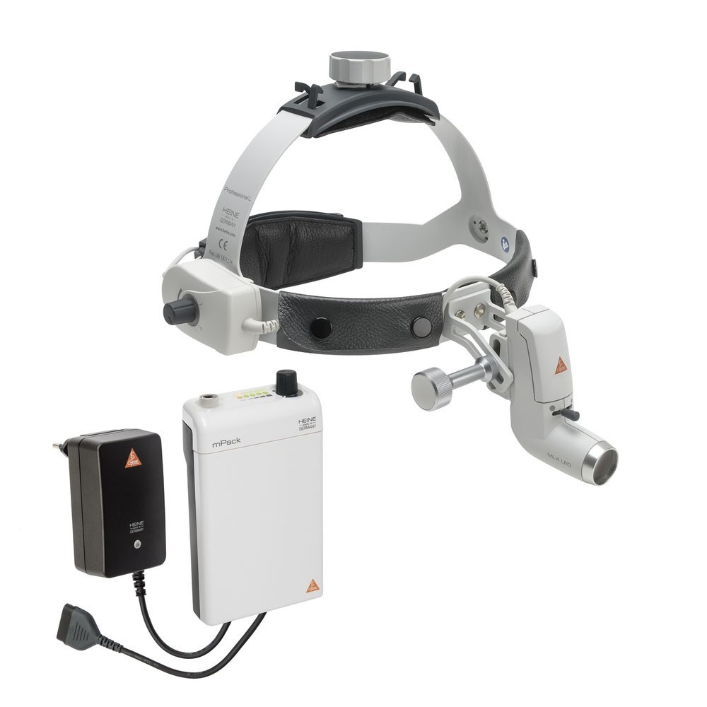 HEINE ML4 LED Kopfleuchte mit mPack Gürtelakku
