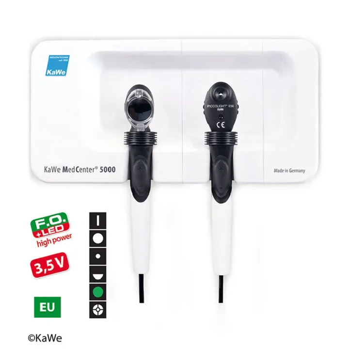 KaWe MedCenter 5000 35V F.O LED/E56 EU Set mit 2 Köpfen 2 Griffen