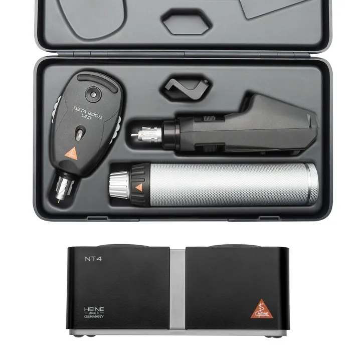 HEINE BETA 200S LED Ophthalmologischer Diagnostik Set mit Tisch-Ladestation