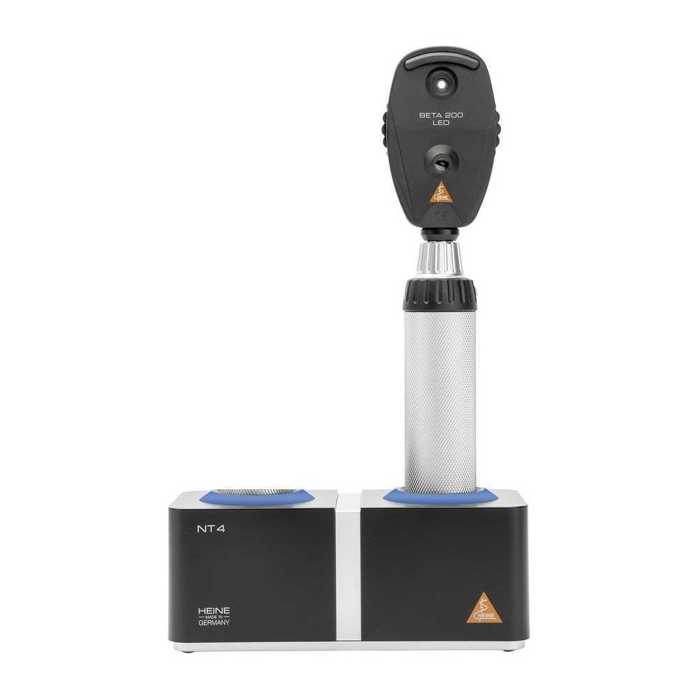 HEINE BETA 200 LED Ophthalmoskop Kit mit Tisch-Ladestation