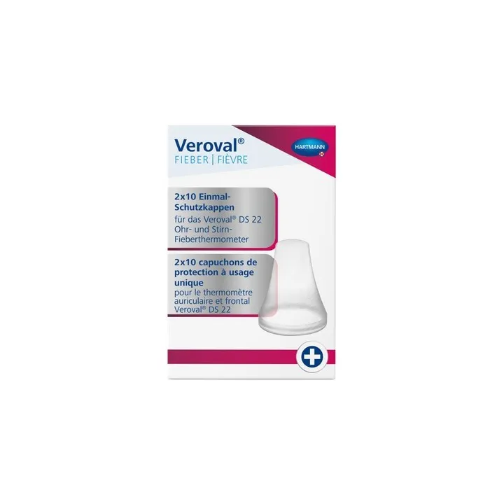 HARTMANN Veroval2in1 Infrarot-Fieberthermometer Schutzkappenset à 20 Stück