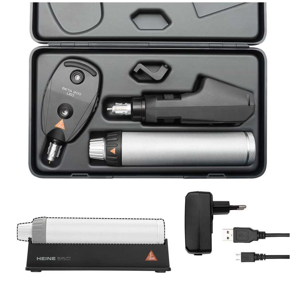 HEINE BETA 200 LED Ophthalmologischer Diagnostik Set mit Ladegriff USB