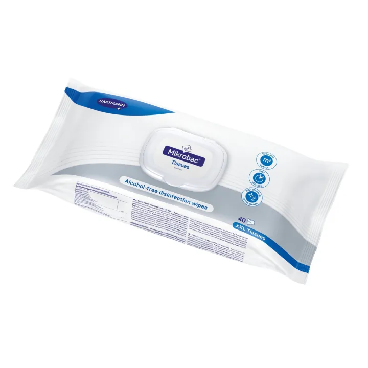 HARTMANN Mikrobac Tissues – 1 Stück à 40 XXL Tücher