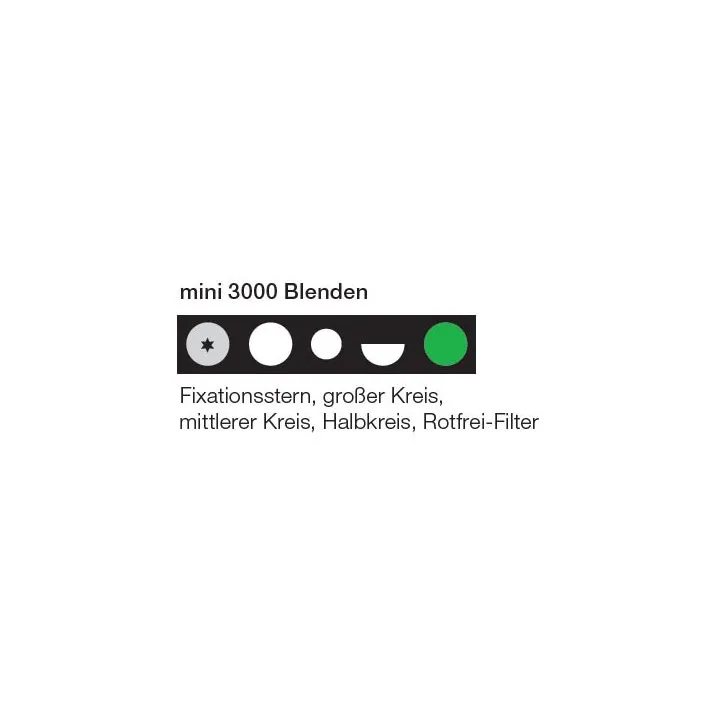 HEINE mini 3000 LED Ophthalmoskop Blenden