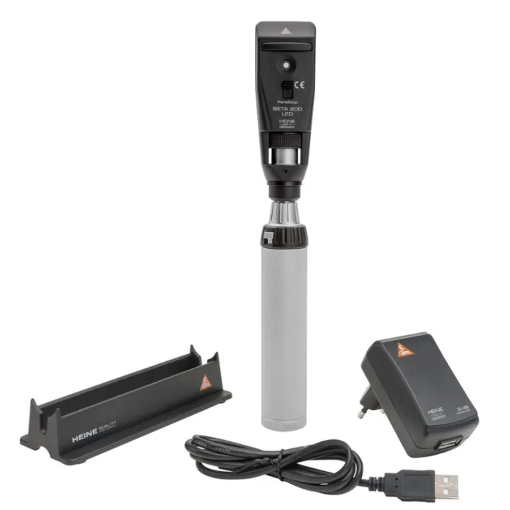 HEINE BETA 200 LED Skiaskop Set mit USB Ladegriff im Etui