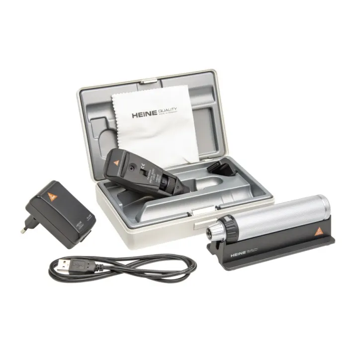 HEINE BETA 200 LED Skiaskop Set mit Batteriegriff im Etui