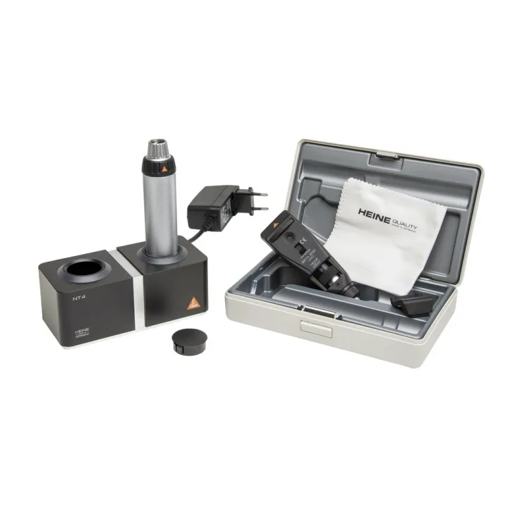 HEINE BETA 200 LED Skiaskop Set mit Tisch-Ladestation