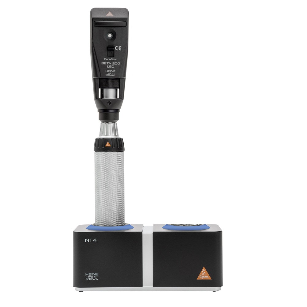 HEINE BETA 200 LED Skiaskop Kit mit Tisch-Ladestation