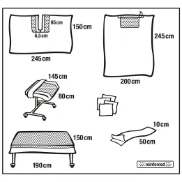 HARTMANN Foliodrape Protect Plus Universal-Schlitztuch-Set II ung à 7 Sets