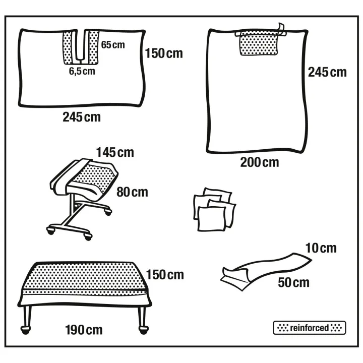 HARTMANN Foliodrape Protect Plus Universal-Schlitztuch-Set II ung à 7 Sets