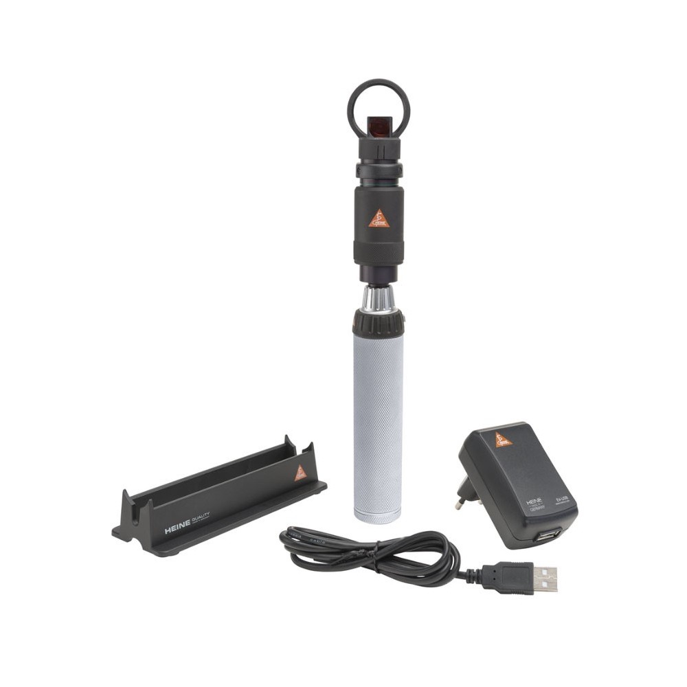 HEINE indirektes Hand-Ophthalmoskop MONOKULAR mit USB Ladegriff