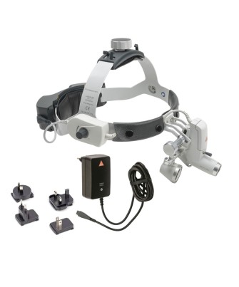 HEINE ML4 LED Kopfleuchte kabellos mit Binokularlupen HR