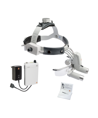 HEINE ML4 LED mit Binokularlupen HRP 3,5x und S-GUARD