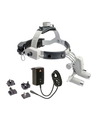 HEINE ML4 LED kabellose Kopfleuchte mit Binokularlupen HRP