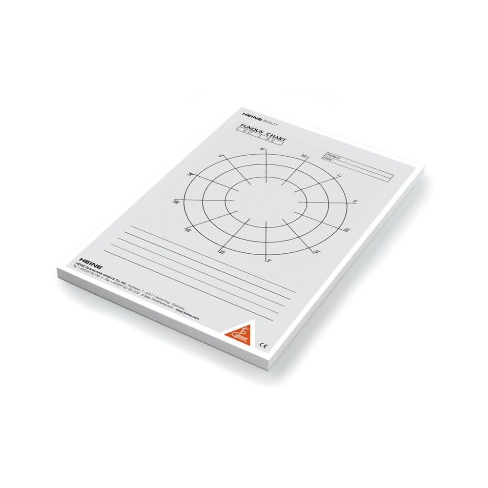 HEINE Fundus-Charts Block, 50 Blatt