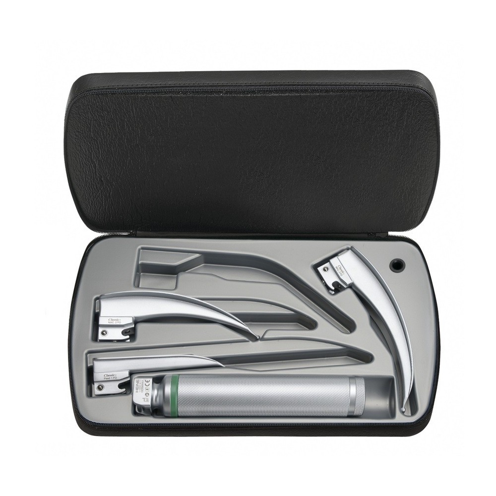 HEINE Classic+ F.O. LED Laryngoskop Set 3 Batteriegriff