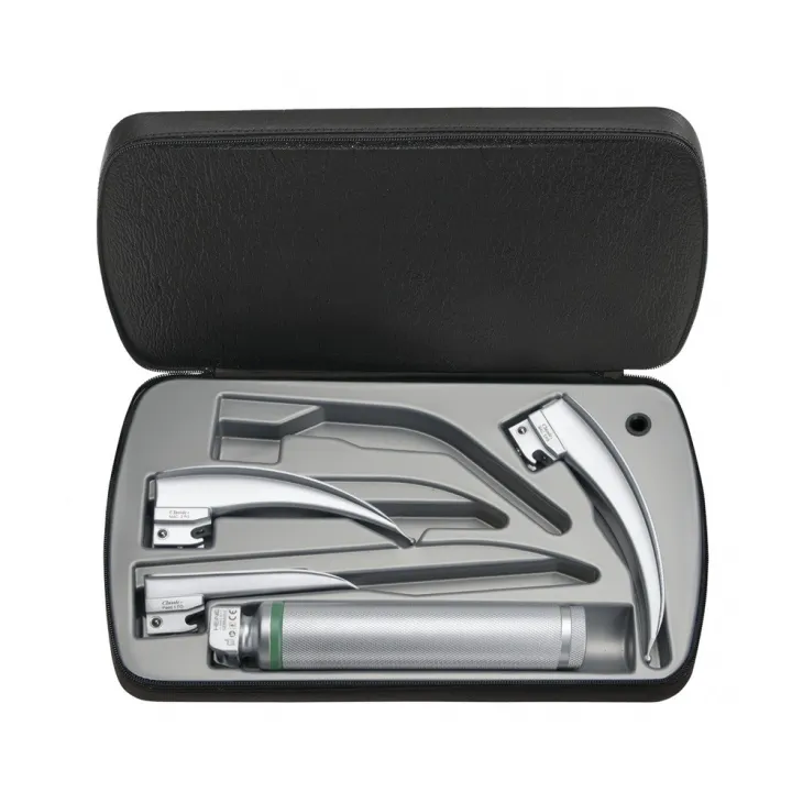 HEINE Classic+ F.O. LED Laryngoskop Set 3 Batteriegriff
