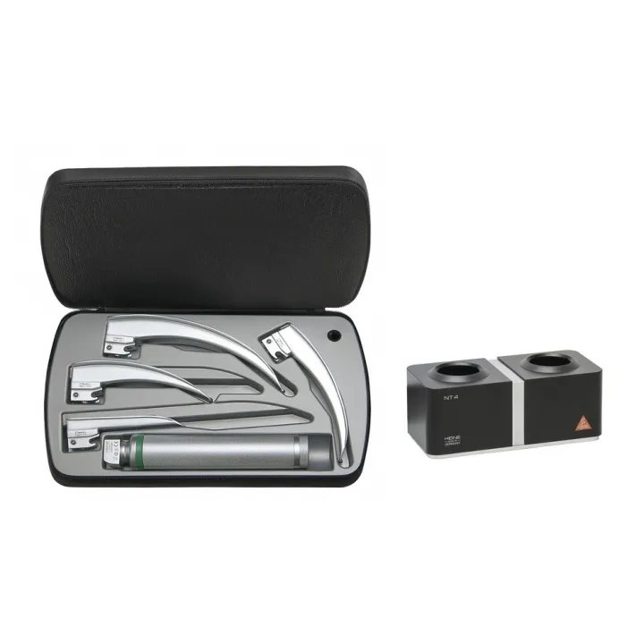 HEINE Classic+ F.O. LED Laryngoskop Set 4 Ladegriff