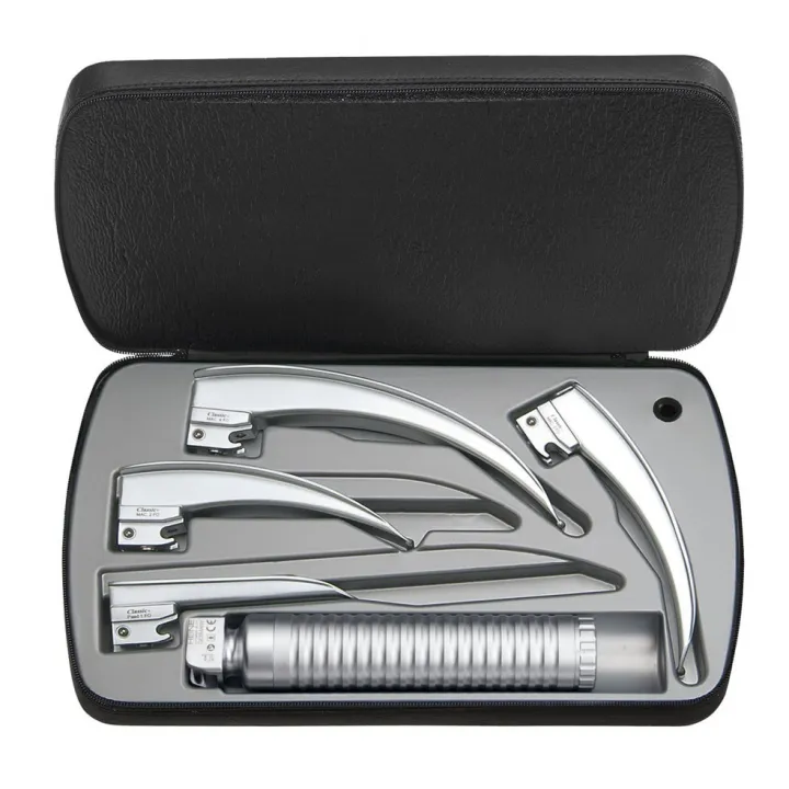 HEINE Classic+ EasyClean LED Laryngoskop Set 4 Batteriegriff