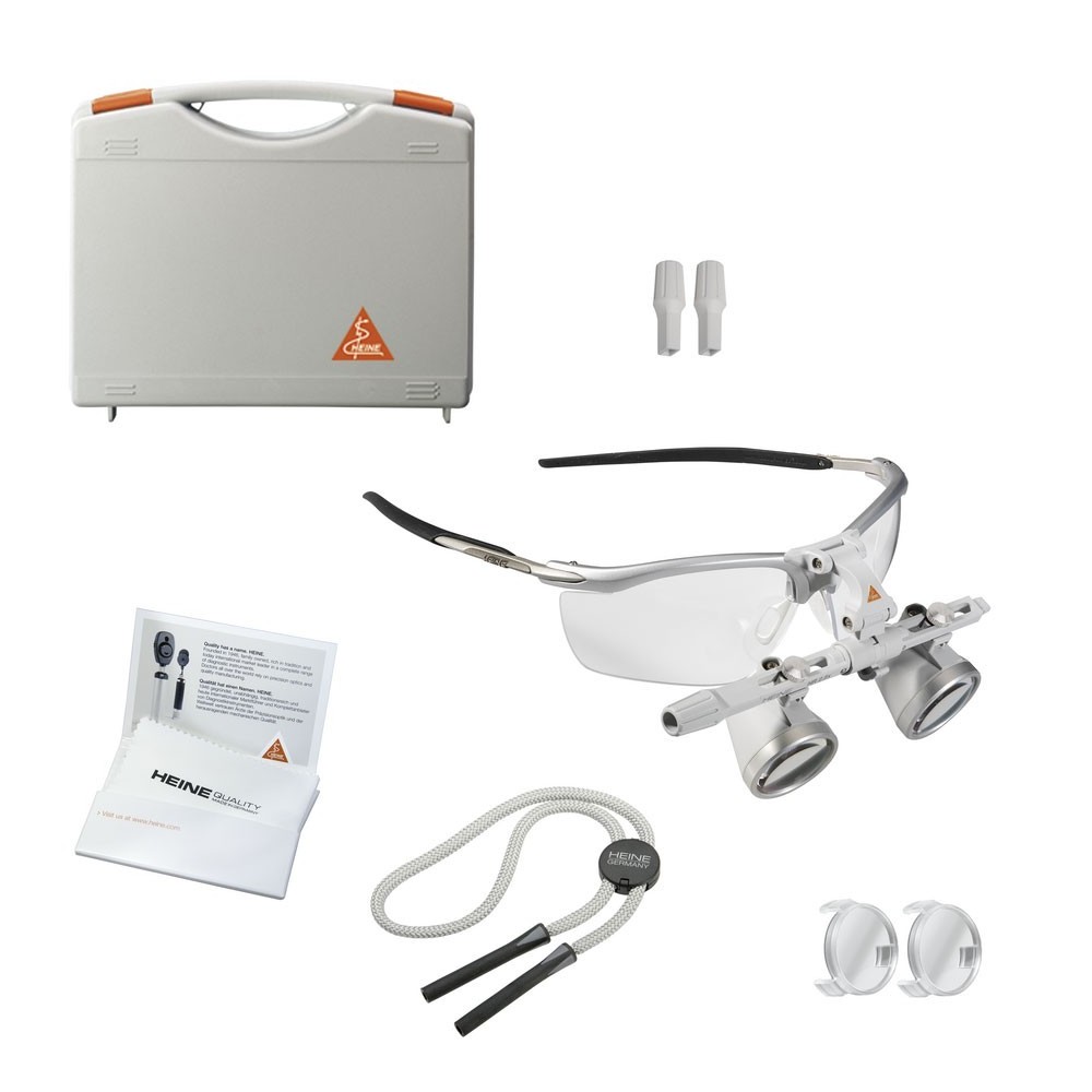 HEINE HR 2.5x Binokularlupen Set A auf S-FRAME 340 mm