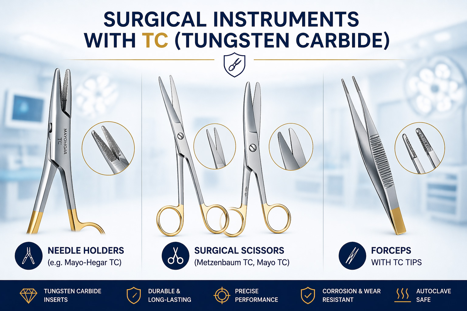 Vorteile chirurgischer Instrumente mit TC