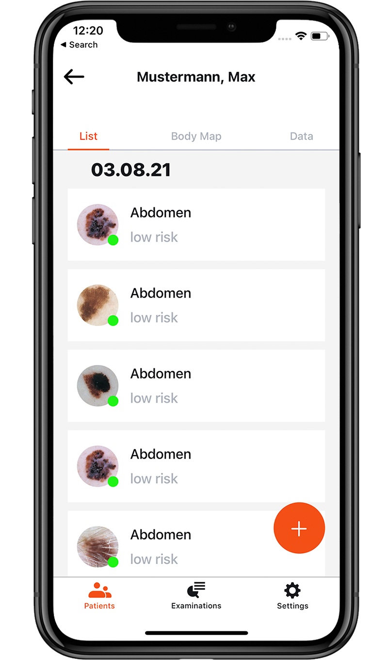 Workflow mit der HEINE DERM App Schritt-4